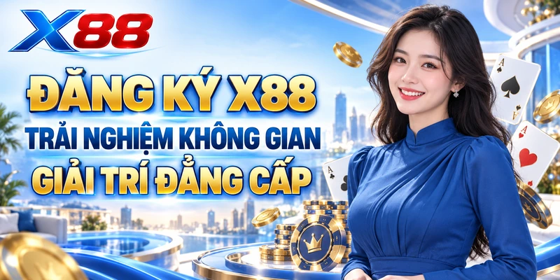 Đăng ký X88 giúp trải nghiệm không gian giải trí đẳng cấp