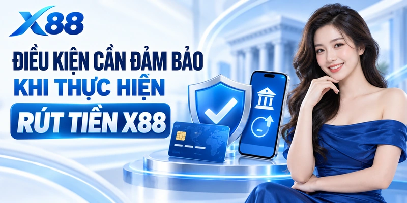 Điều kiện cần đảm bảo khi thực hiện rút tiền X88