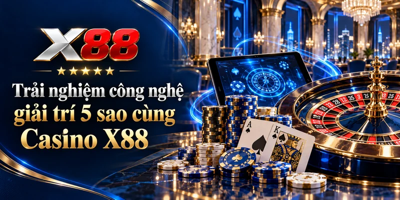 Trải nghiệm công nghệ giải trí 5 sao cùng Casino X88