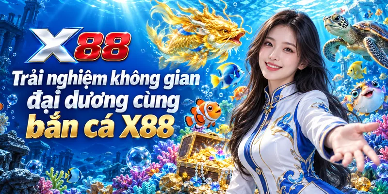Trải nghiệm không gian đại dương cùng bắn cá X88